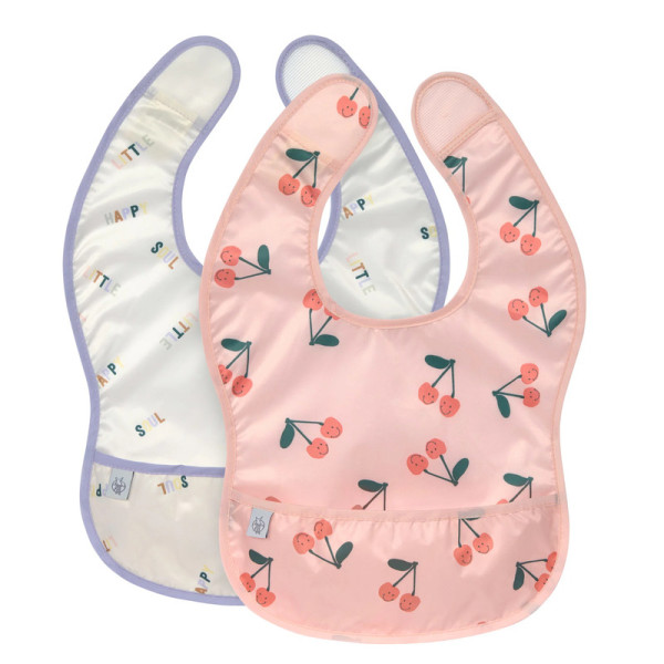 Lässig Lightweight Bib 2pcs  - Happy Fruits Cherry 