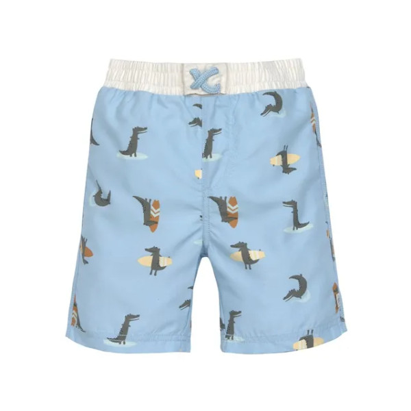 Lässig Boardie Shorts - Crocodile Sky Blue