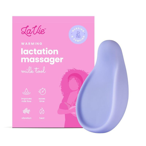 Lavie Warming Lactation Massager - Periwinkle