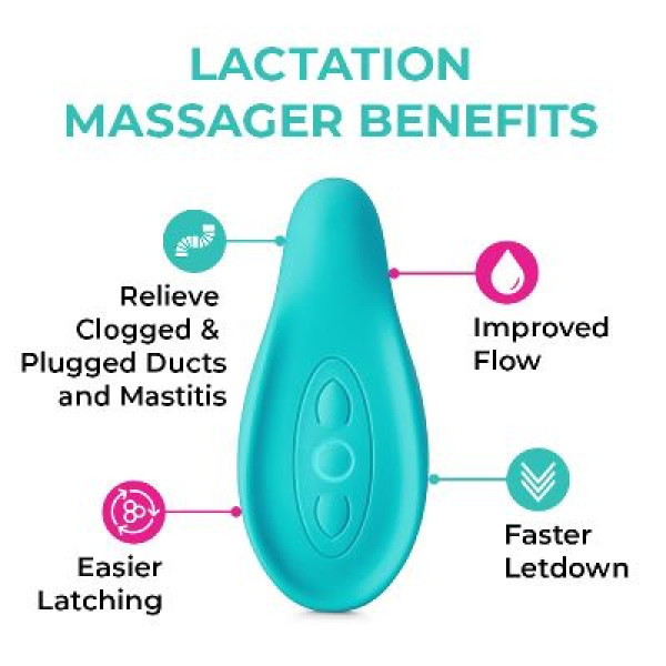 Lavie Lactation Massager - Teal