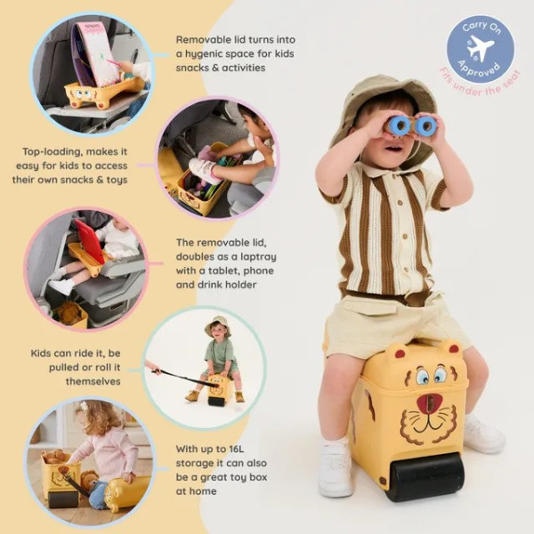 Little Rolla Ride-On Suitcase Lion