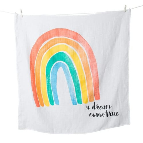 Lulujo Baby First Year Blanket and Card Set - A Dream Come True