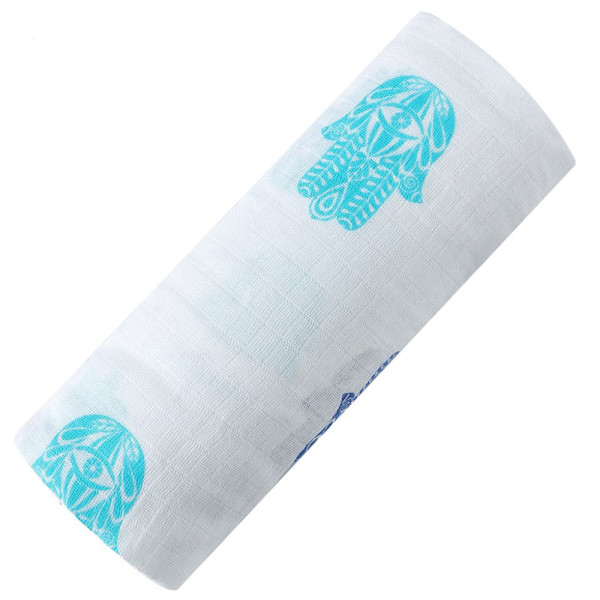 Malabar Baby Organic Swaddle Hamsa