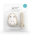 Matchstick Monkey Flat Face Teether & Clip- Lion and Giraffe