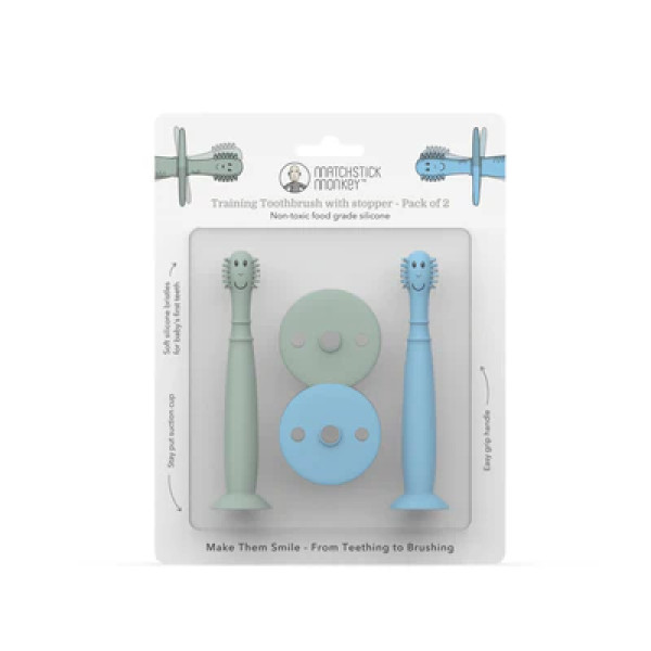 Matchstick Monkey Toothbrush with Stopper