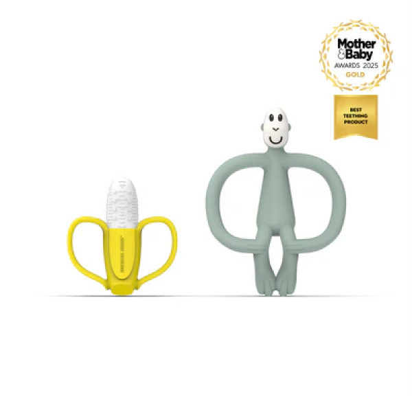 Matchstick Monkey and Banana Teething Set
