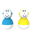 Matchstick Monkey Bathtime Wobbler - Yellow/Blue