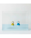 Matchstick Monkey Bathtime Wobbler - Yellow/Blue