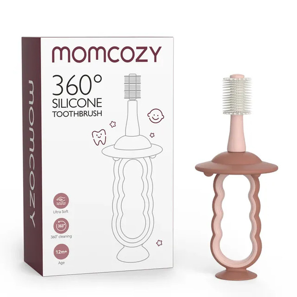 Momcozy Baby Silicon Toothbrush & Tongue Cleaner