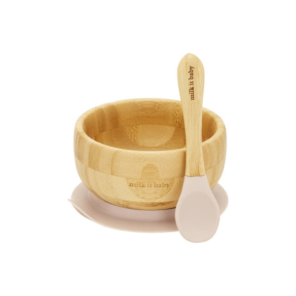 Milk It Baby Bamboo Bowl and Spoon Set
