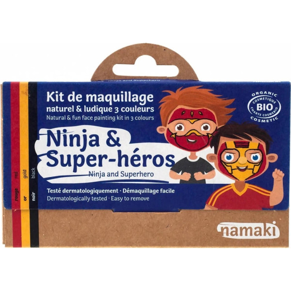 Namaki Ninja & Superhero 3-Color Face Painting Kit
