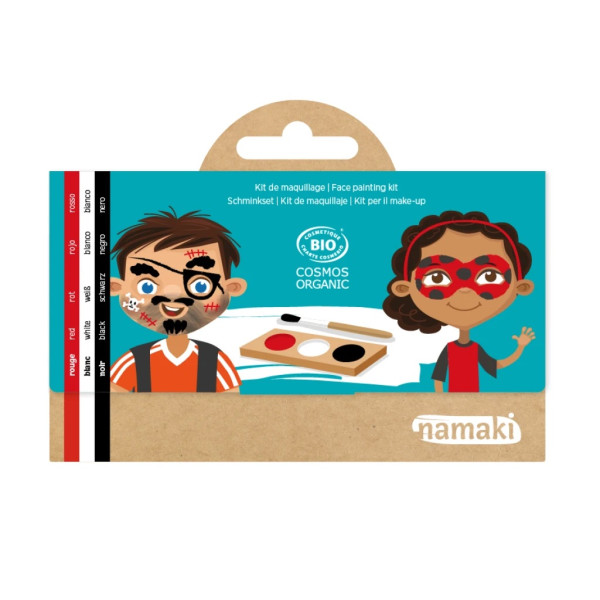Namaki Pirate & Ladybird 3-Color Face Painting Kit