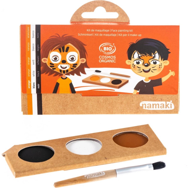 Namaki Tiger & Fox 3-Color Face Painting Kit