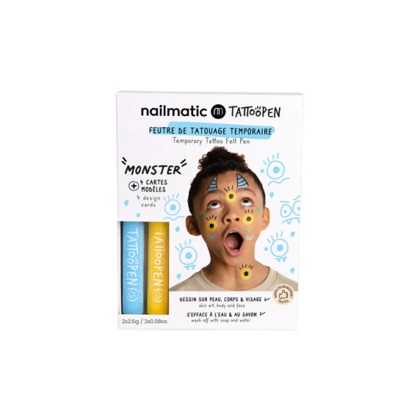 Nailmatic Kids TattooPen Set - Monster