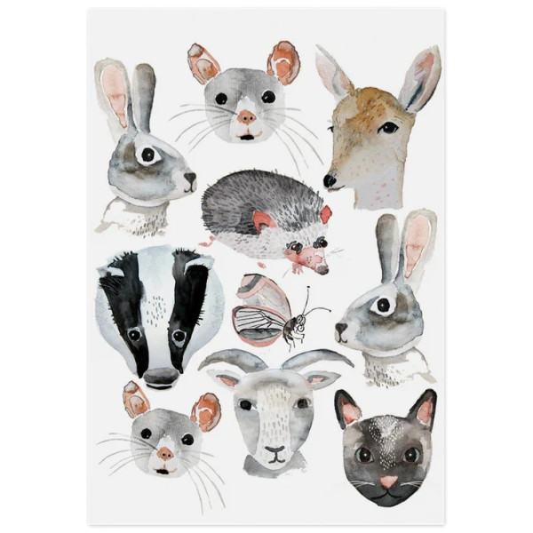Nuuk Kids Organic Vegan Tattoos |Animal Friends
