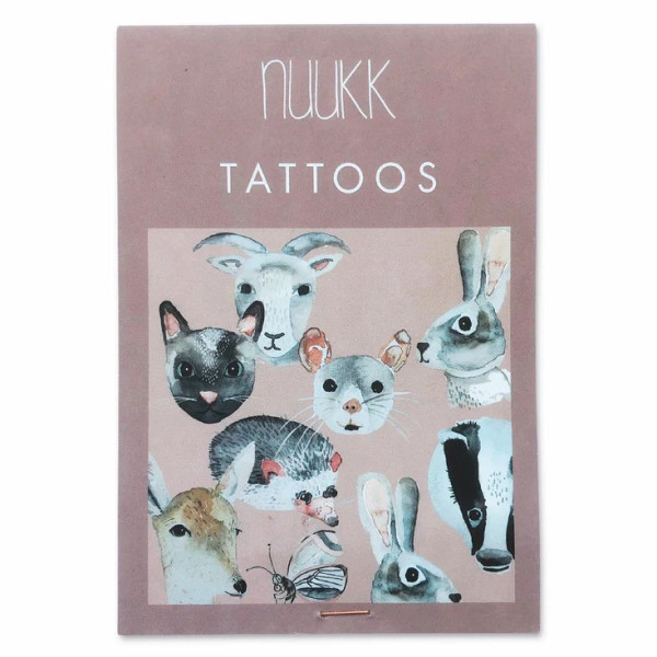 Nuuk Kids Organic Vegan Tattoos |Animal Friends