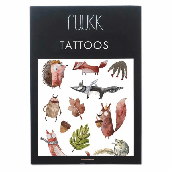 Nuuk Kids Organic Vegan Tattoos |Autumn Forest