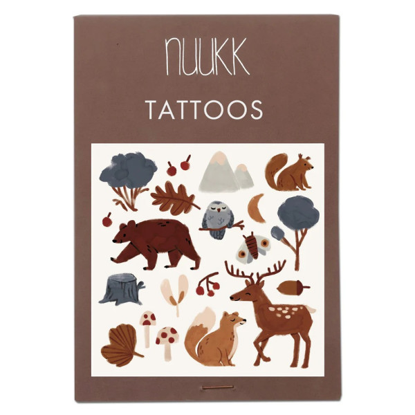 Nuuk Kids Organic Vegan Tattoos |Black Forest