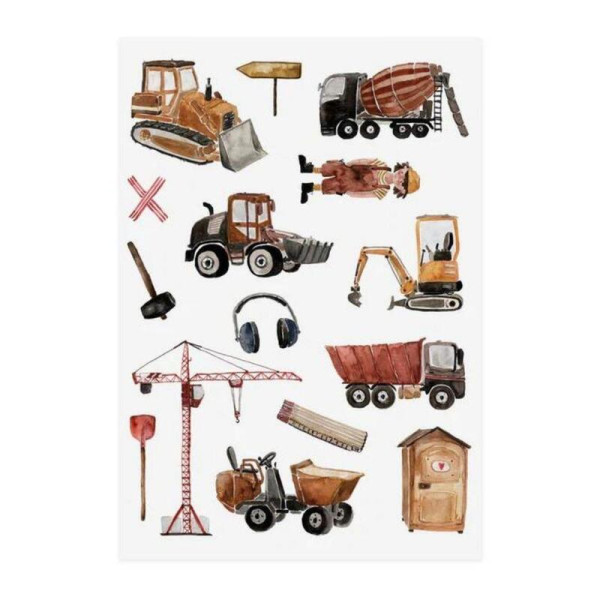 Nuuk Kids Organic Vegan Tattoos |Construction