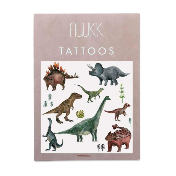 Nuuk Kids Organic Vegan Tattoos |Dinosaur