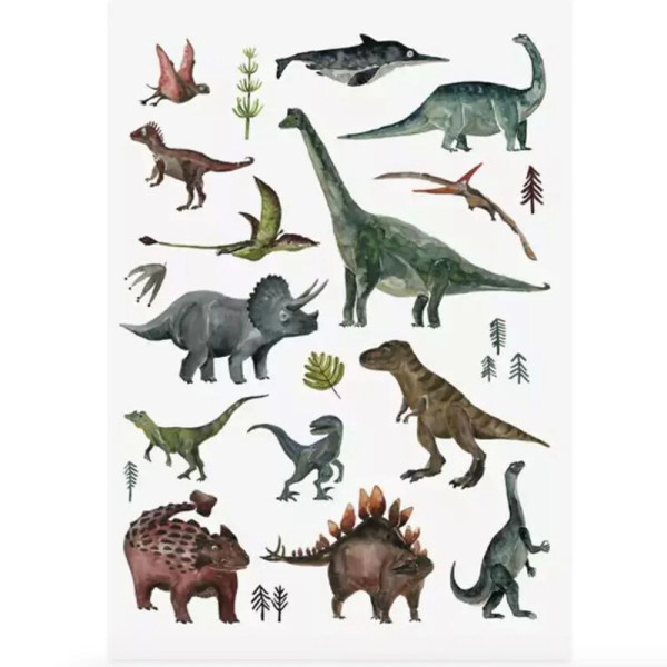 Nuuk Kids Organic Vegan Tattoos |Dinosaur