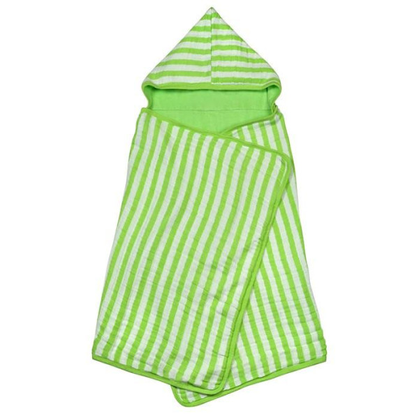 Green Sprout Muslin Hooded Towel