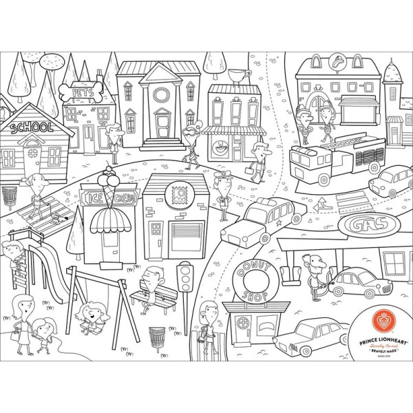 Prince Lionheart Color And Draw Reusable Playmat