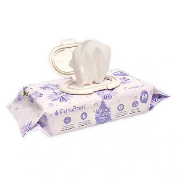Pureborn Pure Moisture Wipes 60wipes