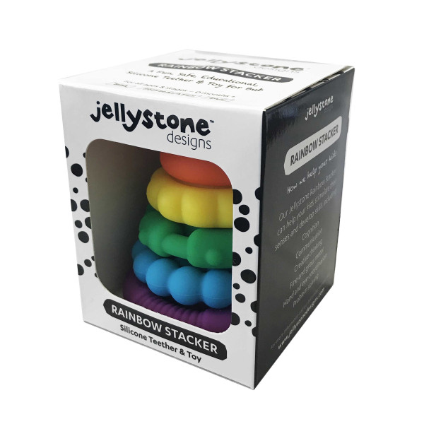 Jellystone Design Rainbow Stacker & Teething Toy