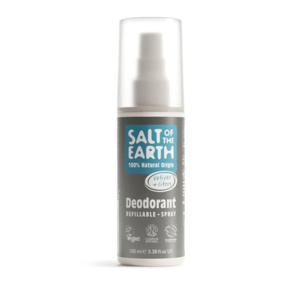 Salt of the Earth Natural Deodorant Spray 100ml - Vetiver/Citrus