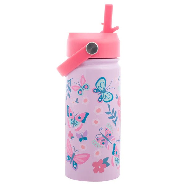 Stephen Joseph Insulated 14oz StainlessBottle w/ Handle 