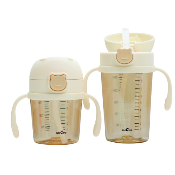 Spectra Bebe Bear Straw Cups - Cream Vanilla