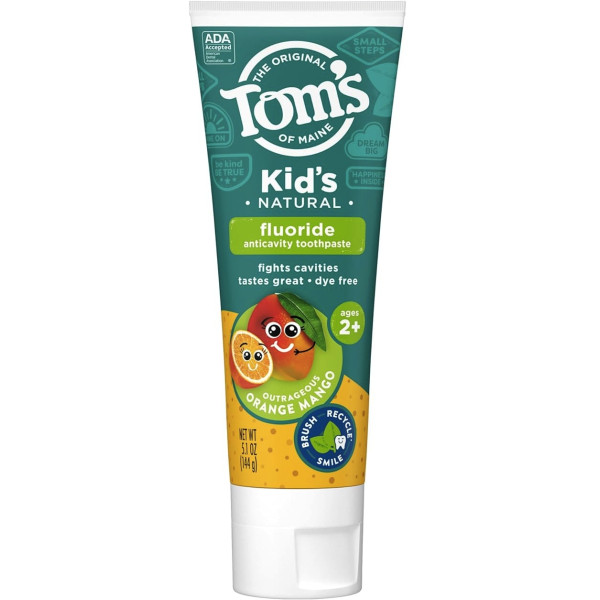 Tom's of Maine Outrageous Orange Mango Fluoride Kids Toothpaste