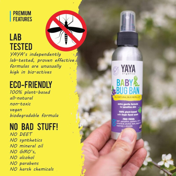 Yaya Baby Bug Ban Mosquito Repellent Spray 4oz