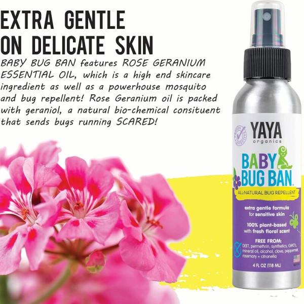 Yaya Baby Bug Ban Mosquito Repellent Spray 4oz