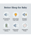 Yogasleep Hushh+ Portable Sound Machine with Bluetooth & Night Light