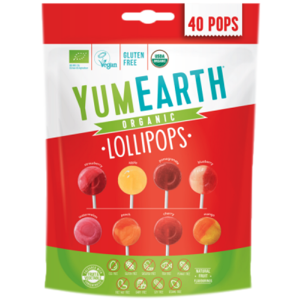 YumEarth Organic Lollipops 40pcs