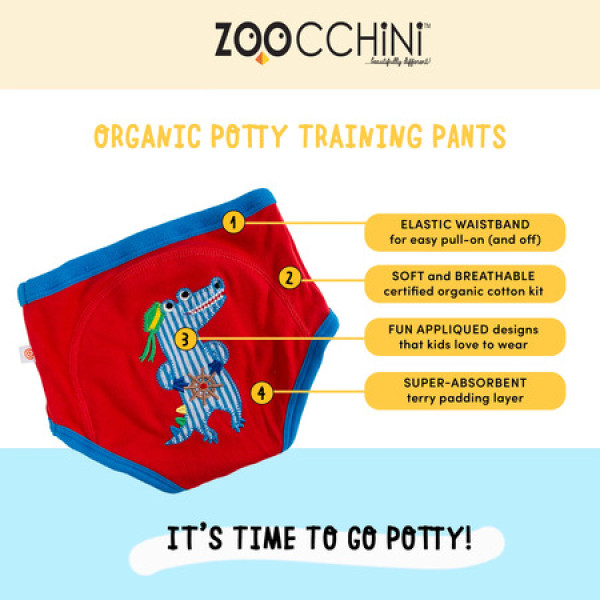 Zoocchini Organic Potty Traning Pants 3pcs Sea Crew